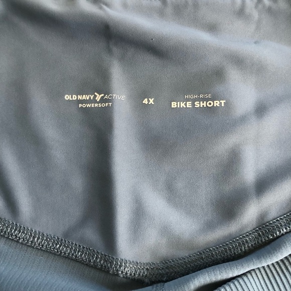 Old Navy High-Waisted PowerSoft Ribbed Compression Biker Shorts 8’inseam Size 4X - Picture 7 of 15